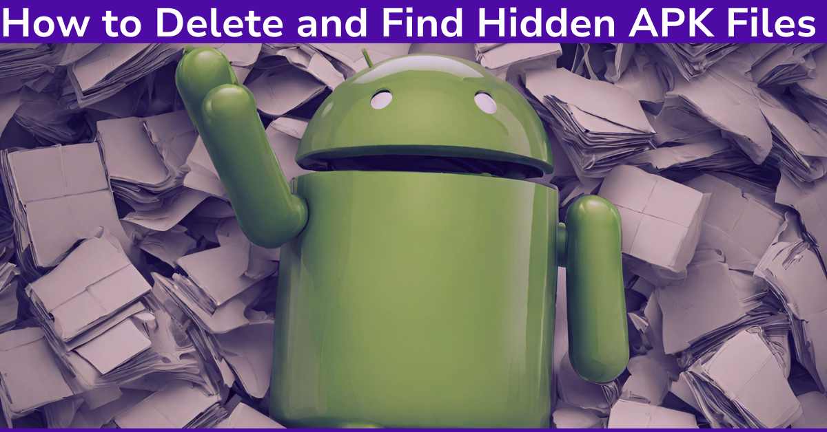 How to delete and find hidden apk files