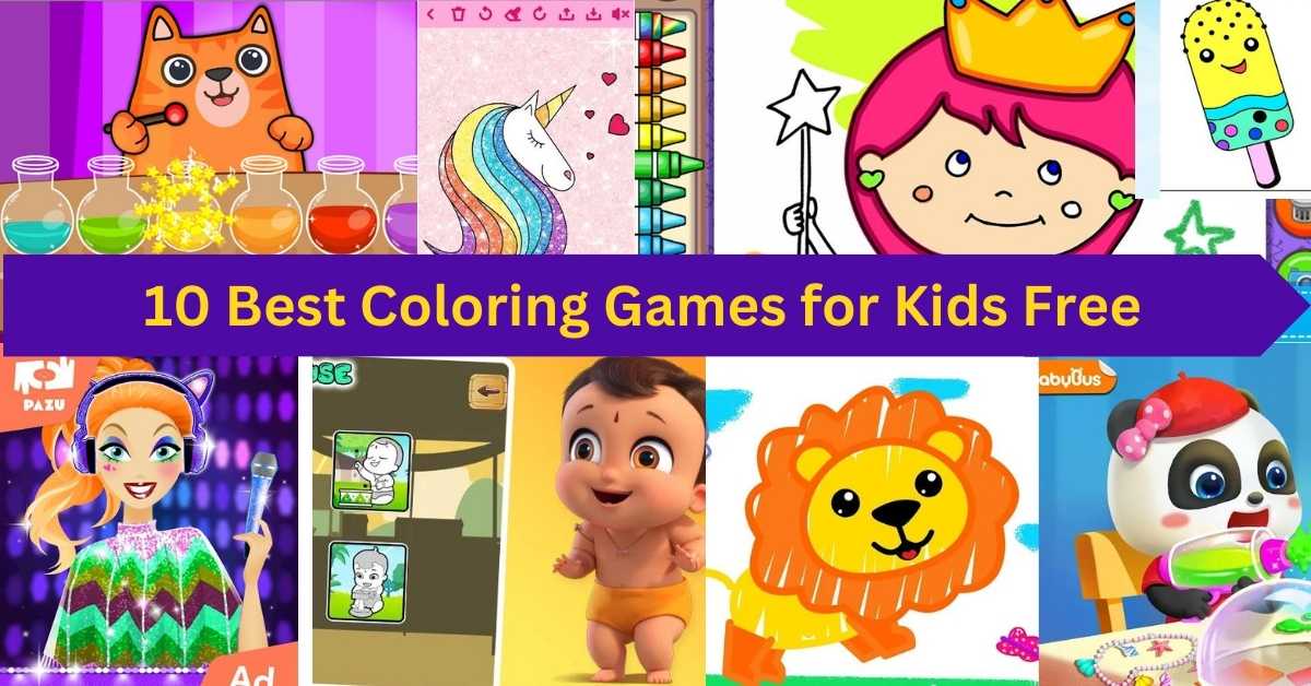 Best coloring games for kids free