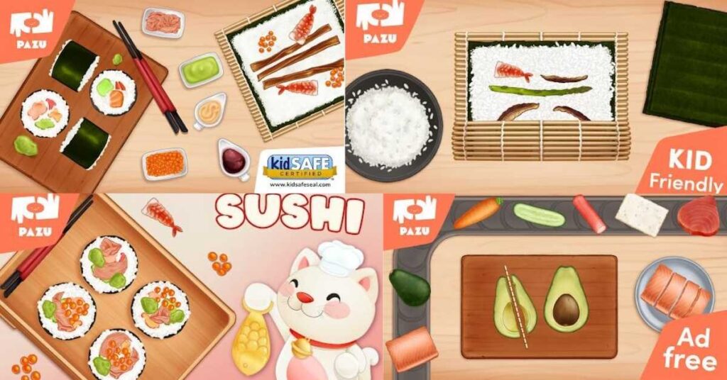 Sushi maker kids cooking games